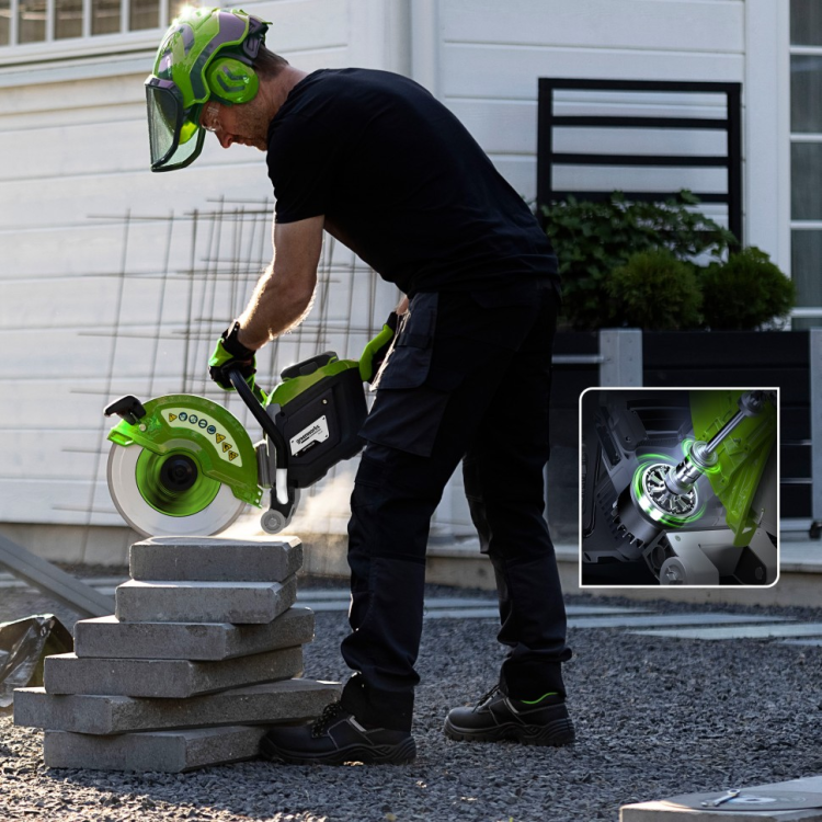 Бетонорез аккумуляторный Greenworks 82PC14 1501307
