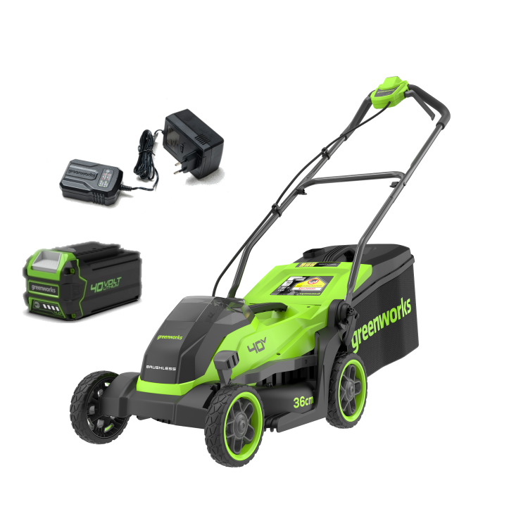 Газонокосилка аккумуляторная Greenworks GD40LM361K4 2520807UB