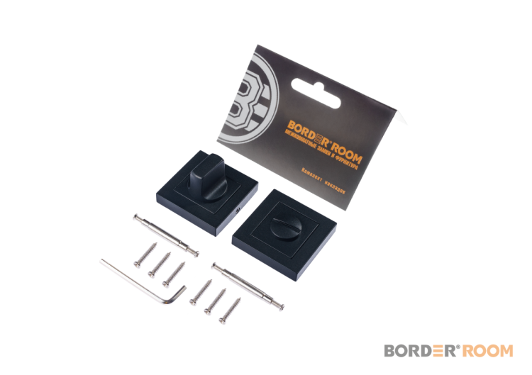 Комплект накладок под фиксатор "BORDER" 489.60 (черный) (70402)