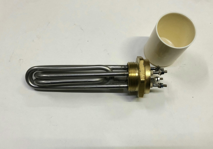 ТЭН Сэв- 5,0кВт Ø48мм (G-1 1/2) паровой утюг, парогенератор (нержавейка Турция) ST-254