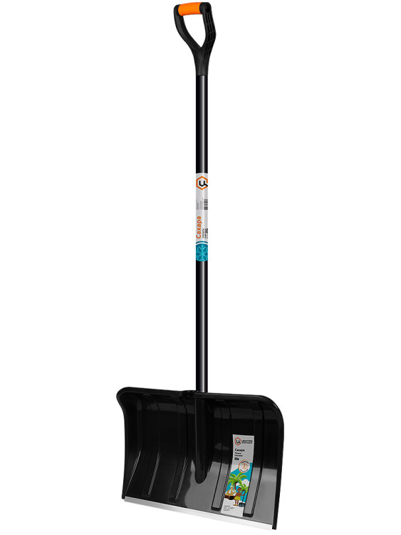 ЦИ САХАРА Лопата снеговая 490х380х1470 мм, деревянный черенок