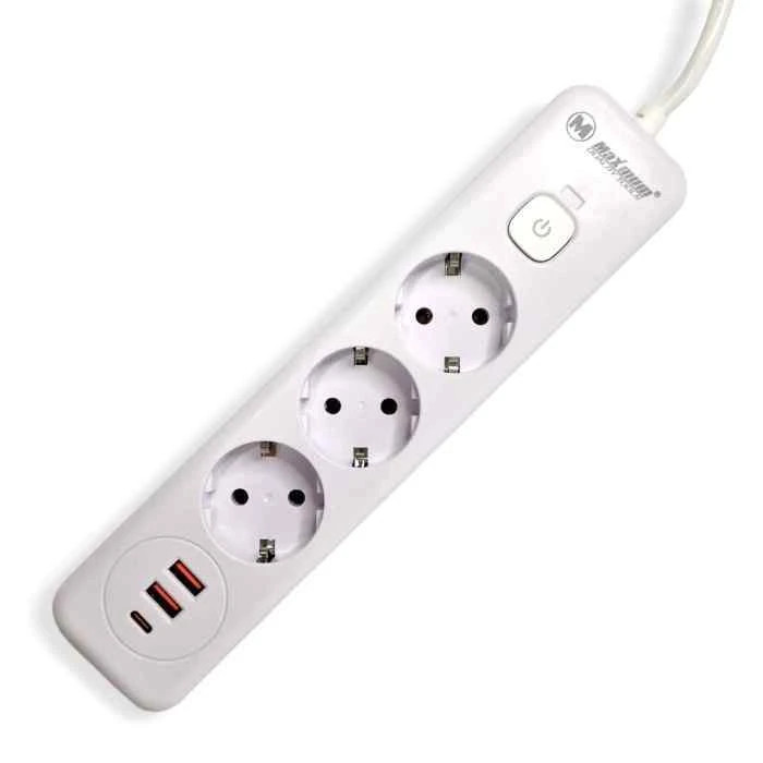 Удлинитель Maximum 3 роз/USB 8м/ 48 шт