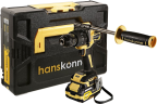 Дрель аккум. б/щ удар Hanskonner Platinum HCD20165PRO 18В, 1BatterySystem, 165Нм, 2+4Ач, кейс Hs