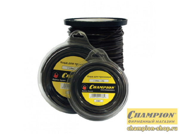 Леска CHAMPION Nylplus Square 3.0мм* 23м (квадрат) C5067