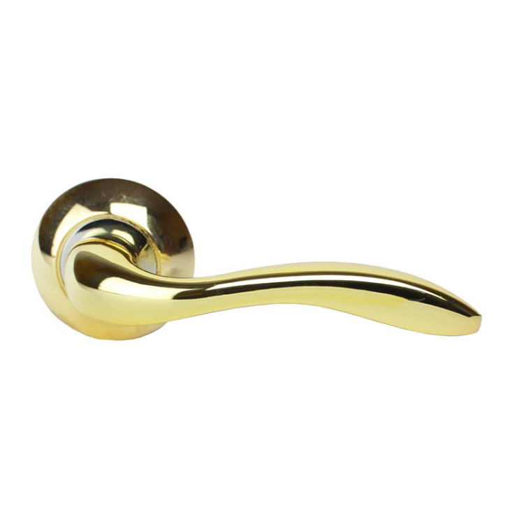 Ручка раздельная TRODOS AL-R PB/CP (золото/хром)