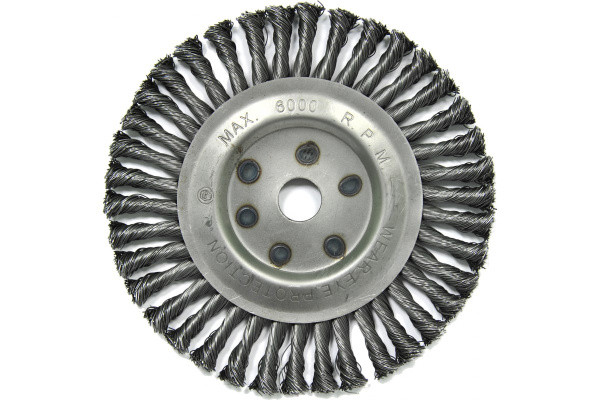 Щетка плоская (200х22.2 мм; витая; сталь 0.5 мм) для УШМ Elitech 1820.073700