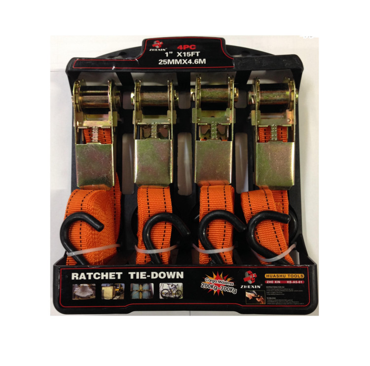 Набор стяжек для крепления груза 25мм L=4,6м 4шт (WG7)