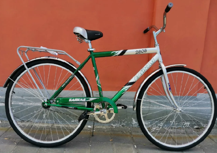 Велосипед двухколесный с корзиной Байкал 2808