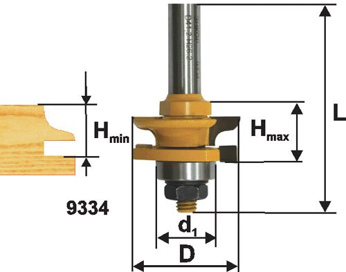 Фреза комб рамочная ф41,3х26мм хв 12мм