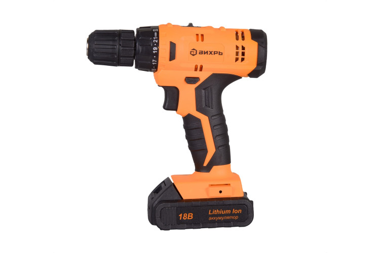 Аккумуляторная дрель-шуруповерт Вихрь ДА-18Л-2К