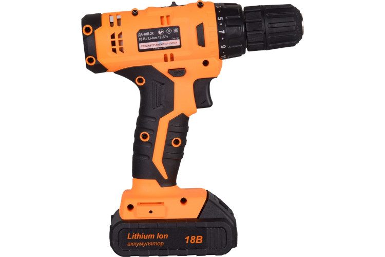 Аккумуляторная дрель-шуруповерт Вихрь ДА-18Л-2К