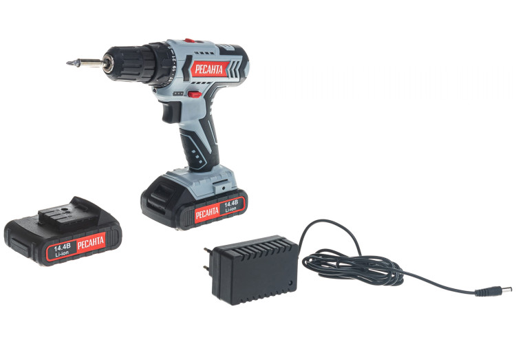 Аккумуляторная дрель-шуруповерт Ресанта ДА-14-2ЛК