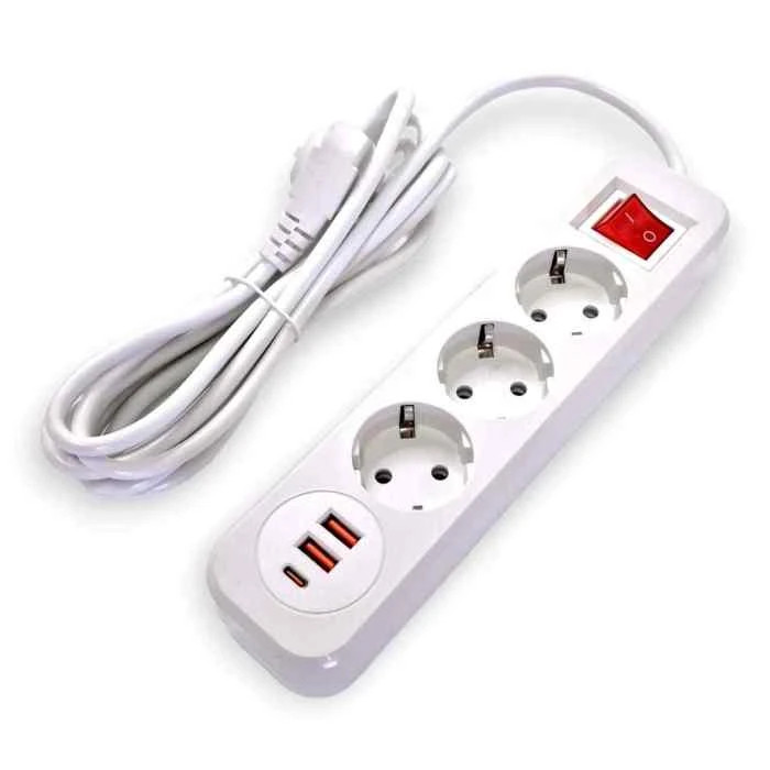 Удлинитель Мастер с выкл. USB/Type-C 8м. / 48 шт