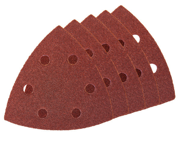 Шлифлист треугольный P100 5шт ELITECH 1820.157100 93х93х93мм, 6отв, липучка
