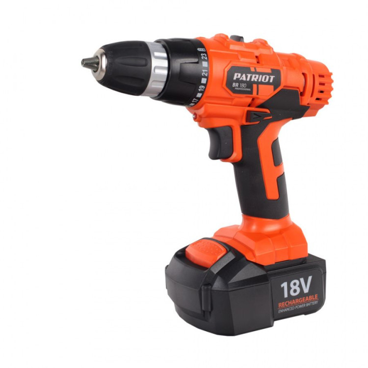 Аккумуляторная дрель-шуруповёрт PATRIOT BR 180Li
