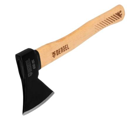 Топор 800гр буковое топорище// Denzel