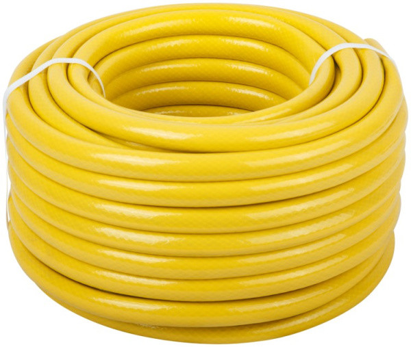 Шланг поливочный армированный "Стандарт Проф" COLOR, цвет жёлтый, d=12 мм, 25 п.м.