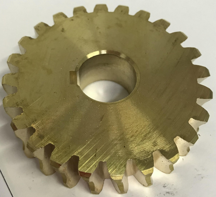 Шестерня червячная медная 19х66х17 Z-24 010069(834)H