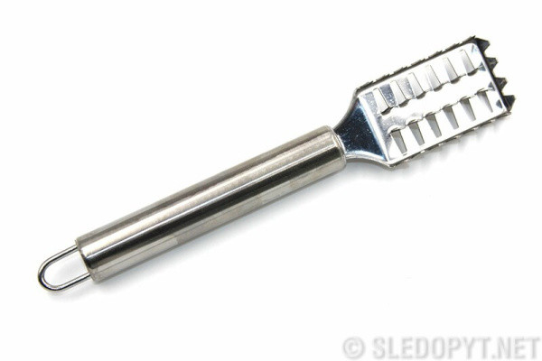 Рыбочистка 20 см, 30 зубьев, круглая ручка с петлей