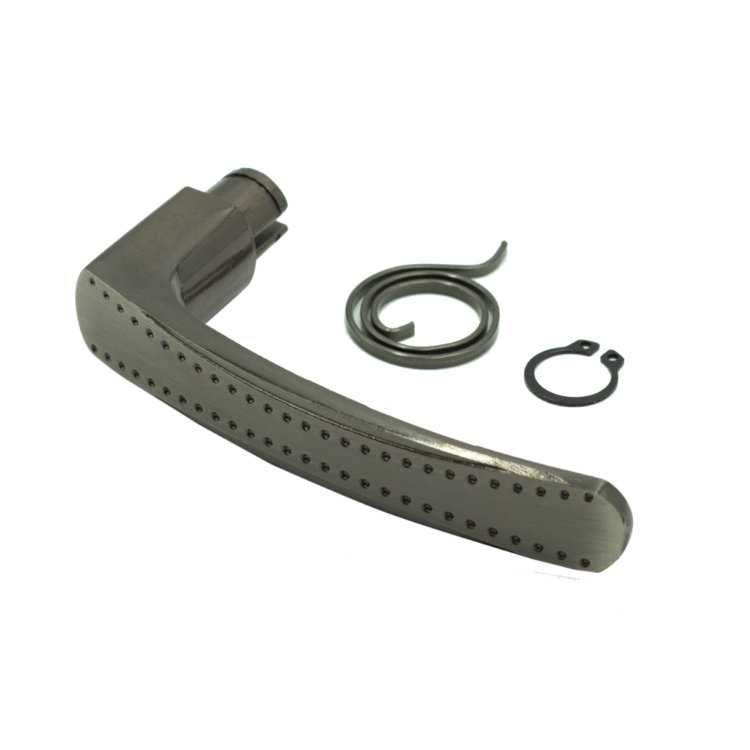 Ручка для планки на китайскую дверь (ремкомплект) с пружиной и стопор. кольцом (25)