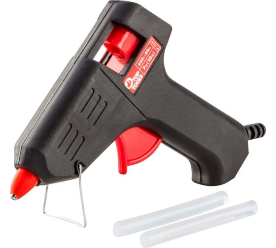 Клеевой пистолет 10ВТ/8 8гр/мин Top tools блистер