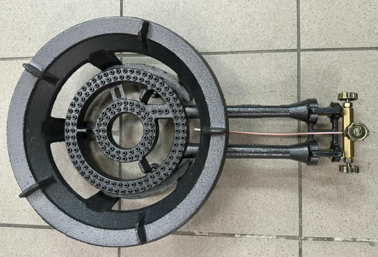 Газовая горелка под вок и казан 2-х контурная RQZ-17