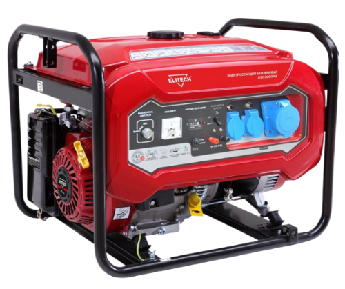 Генератор бензиновый ELITECH БЭС 8000РМ