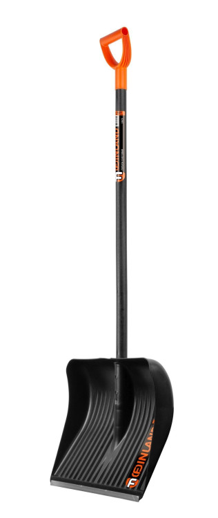 FINLAND Лопата снеговая 500х410х1500 мм, деревянный черенок