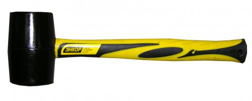 Киянка резиновая 340г. фиброглассовая рукоятка