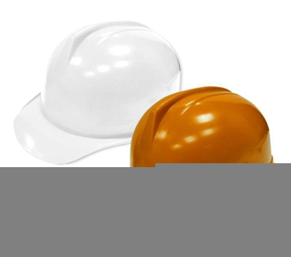 Каска защитная белая с храповым механизмом ЕВРОПЛАСТ