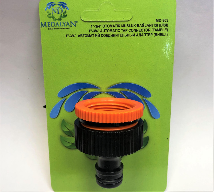 Штуцер резьбовой универсальный 3/4x1 MD303 Турция (уп. 24шт)