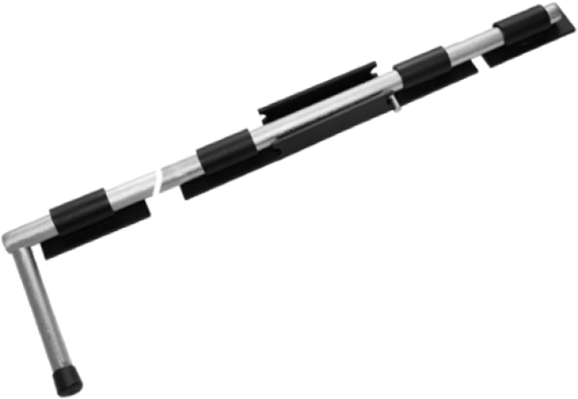 Засов "Домарт" ДОБРЫНЯ 1000мм мод.2 d-20мм (черный)