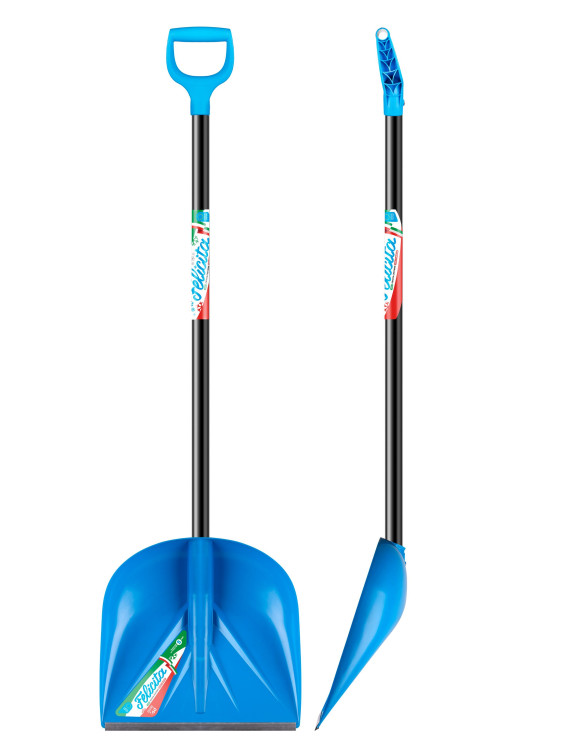 FELICITA Лопата снеговая 410х390х1435 мм, деревянный черенок