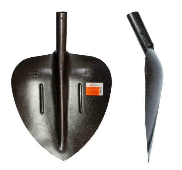 Лопата совковая Песочная-"сердечко" (Рельсовая сталь) S506-7