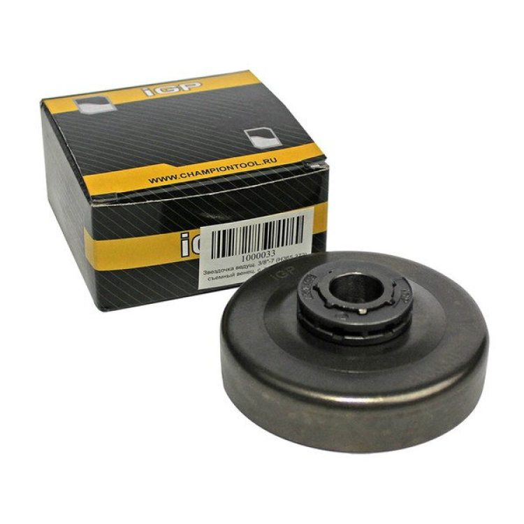 Звездочка ведущ. 3/8"-7 (H365,372) съемный венец + подшипник, 1000033