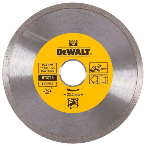 Диск алмазный 125х22.2 мм DEWALT DT3713