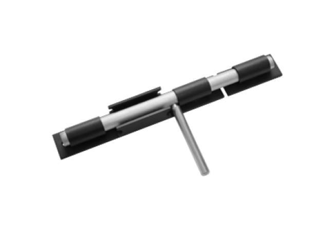 Засов "Домарт" ДОБРЫНЯ 300мм d-20мм (черный)