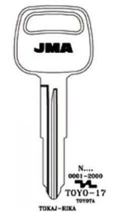 заготовка для ключа TOY-17 Silca (0330/1)