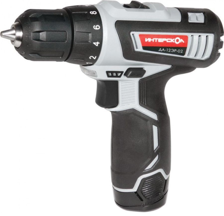 Аккумуляторная дрель-шуруповерт Интерскол ДА-12 ЭР Li-ion промо 2Ач