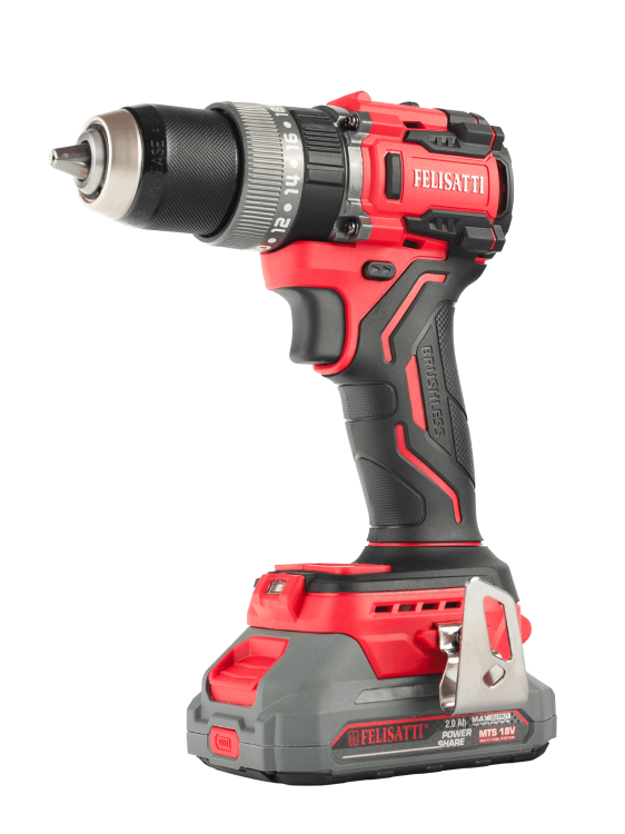 Аккумуляторная ударная дрель-шуруповерт Felisatti 65Нм (кейс, 2 аккум.2.0Ач)