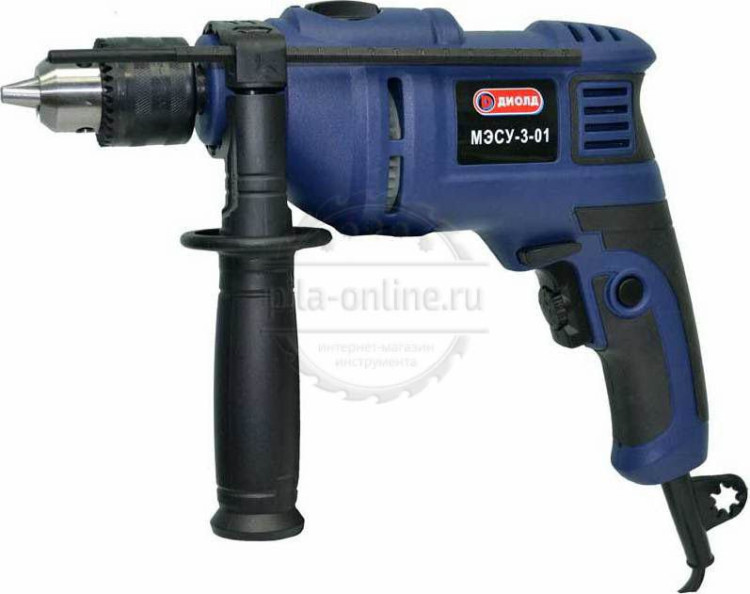 Дрель ударная Диолд МЭСУ-3 + кейс (40 предметов)
