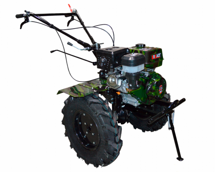 Мотоблок бензиновый BRAIT BR-135GFHPRO | 18.5 л.с | 1 назад/3вперед, колеса 6.00*12, камуфляж