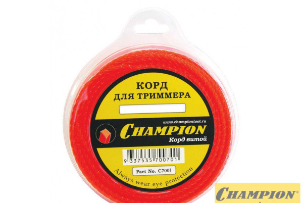 Леска CHAMPION Twisted Square 2.0мм* 15м (витой квадрат)