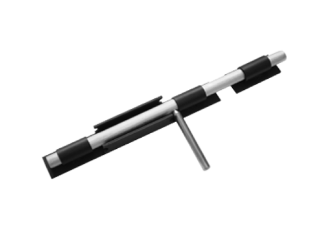 Засов "Домарт" ДОБРЫНЯ 450мм d-20мм (черный)