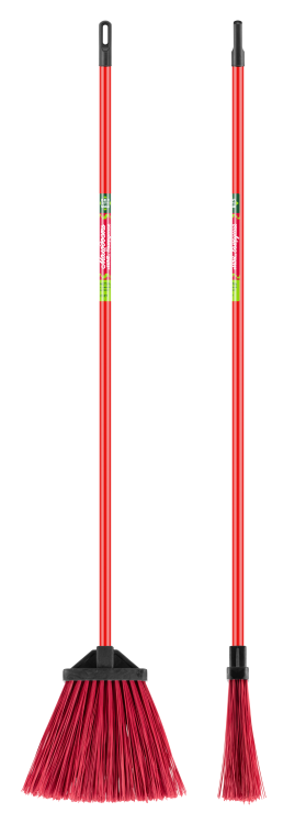БЦМ Метла веерная 300 мм, плоская, с черенком 1200 мм