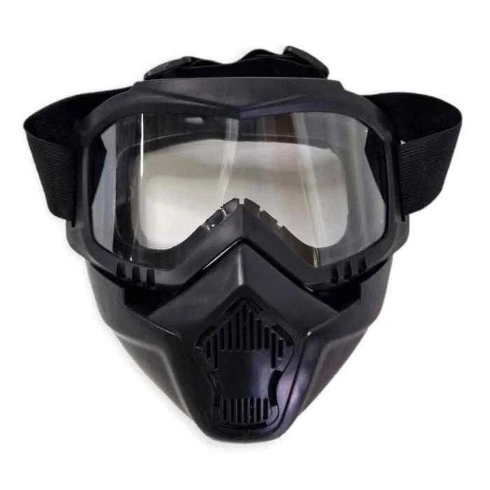 Очки+респиратор защитные ( прозрачный)