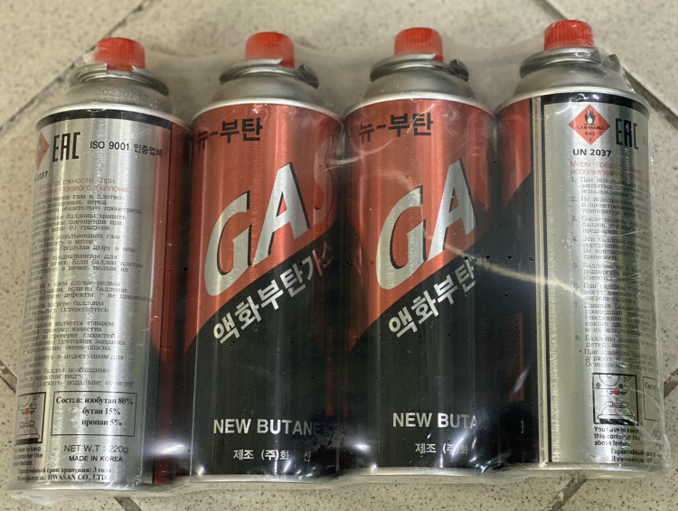 Баллончик газовый 220гр (Корея)