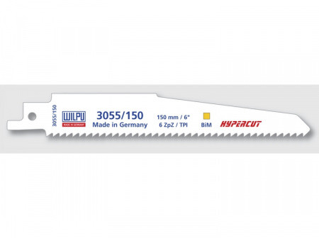 Полотно по древесине 3055/300 (1 шт; 300х22х1.57 мм; 280 мм; 6 TPI) WILPU 1573000003
