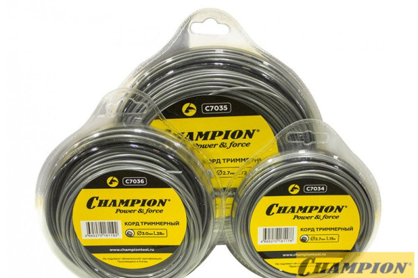 Леска CHAMPION Aluminium 3.0мм*168м (круглый) C7037 Champion