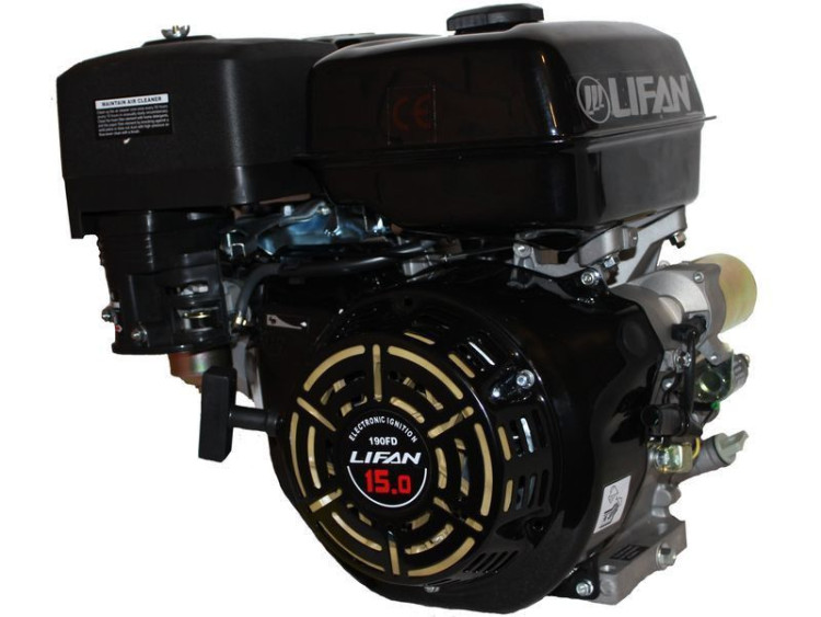 Двигатель Lifan 190FD | 15 л.с. | шкив 25 мм., электростартер